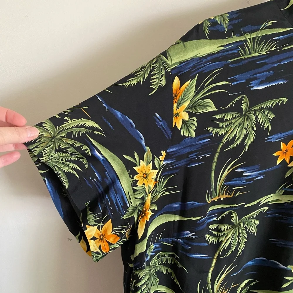 Clio Tropical Floral Shirt & Skirt Set Hawaiin‎ Tiki